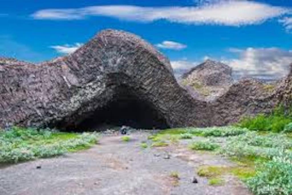 Cabin In The Lava. Near Husavik Skogar  Buitenkant foto
